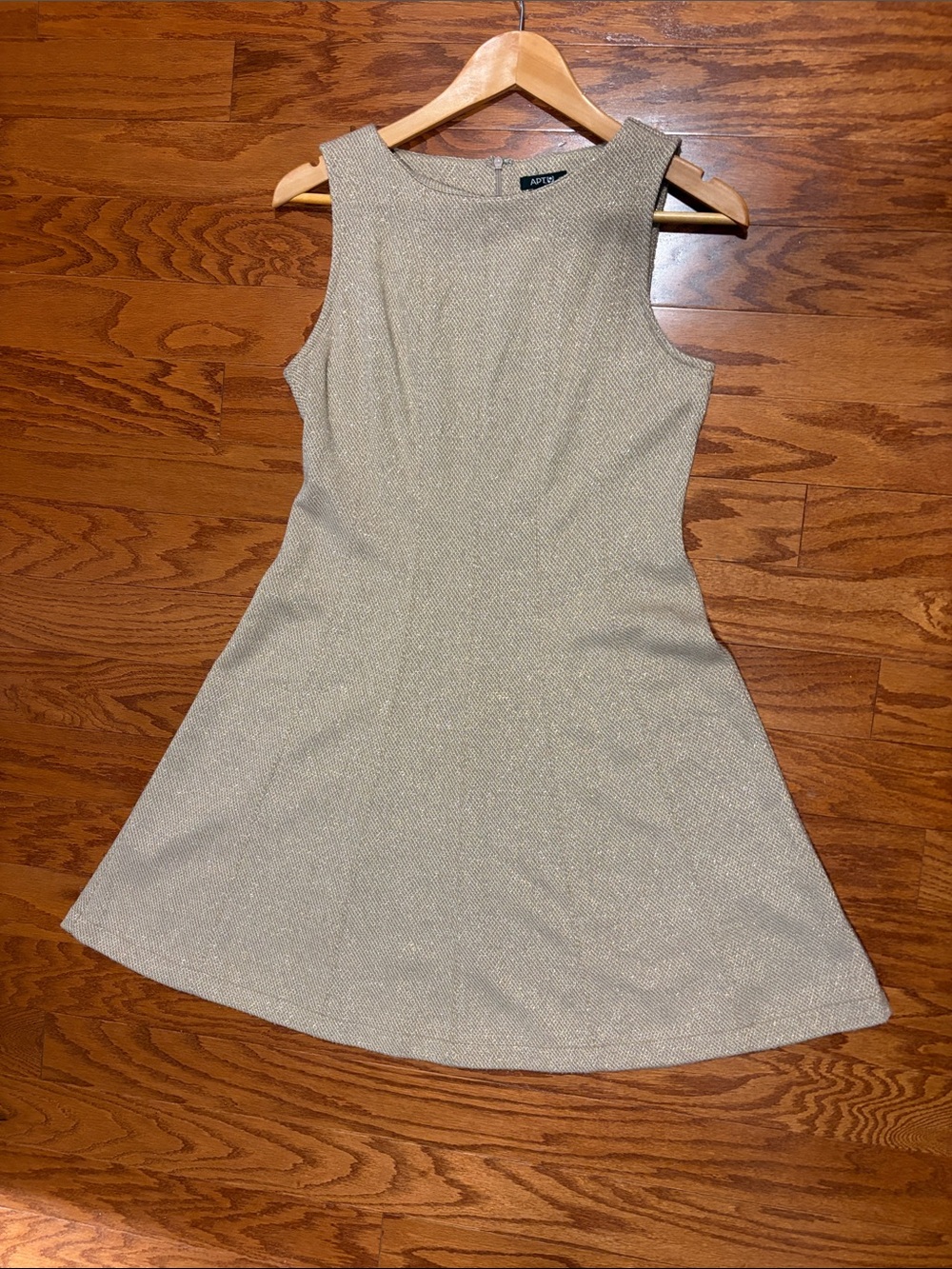 Apt. 9 Gold Wool Sleeveless Dress Size Medium